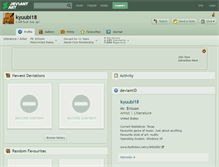 Tablet Screenshot of kyuubi18.deviantart.com