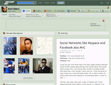 Tablet Screenshot of kori-maru.deviantart.com