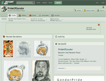 Tablet Screenshot of prideofgondor.deviantart.com