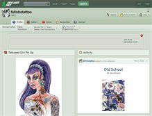 Tablet Screenshot of fafinhotattoo.deviantart.com