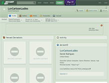 Tablet Screenshot of luvcartoonladies.deviantart.com