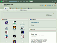 Tablet Screenshot of nightmemories.deviantart.com