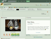 Tablet Screenshot of gypsywolf666.deviantart.com