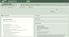 Desktop Screenshot of detectivesocks.deviantart.com