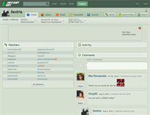 Tablet Screenshot of dextria.deviantart.com