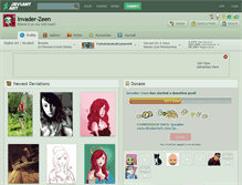 Tablet Screenshot of invader-zeen.deviantart.com