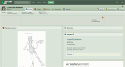 Desktop Screenshot of crymzincatamon.deviantart.com