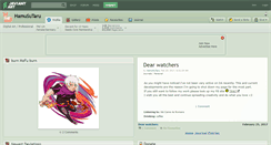 Desktop Screenshot of hamusutaru.deviantart.com