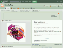 Tablet Screenshot of hamusutaru.deviantart.com