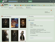 Tablet Screenshot of okmer.deviantart.com