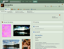 Tablet Screenshot of kim-believe.deviantart.com