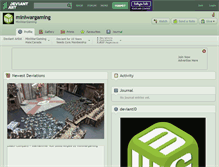 Tablet Screenshot of miniwargaming.deviantart.com