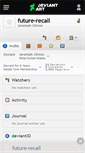 Mobile Screenshot of future-recall.deviantart.com
