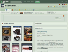 Tablet Screenshot of mgraphicdesign.deviantart.com
