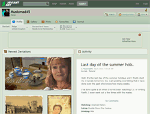 Tablet Screenshot of musicmad45.deviantart.com