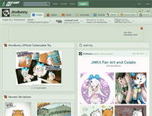 Tablet Screenshot of jinxbunny.deviantart.com