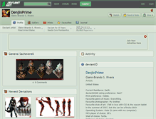 Tablet Screenshot of denjinprime.deviantart.com