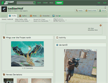 Tablet Screenshot of icedsteelwolf.deviantart.com