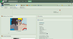 Desktop Screenshot of michizure.deviantart.com