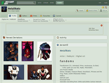 Tablet Screenshot of metallikato.deviantart.com