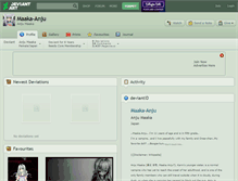 Tablet Screenshot of maaka-anju.deviantart.com