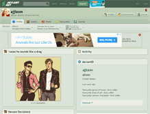 Tablet Screenshot of ajjizom.deviantart.com