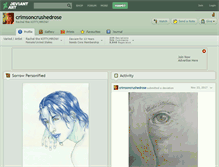 Tablet Screenshot of crimsoncrushedrose.deviantart.com