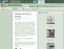Tablet Screenshot of dolphinsandwhales.deviantart.com