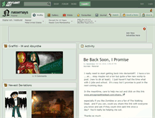 Tablet Screenshot of nassersays.deviantart.com