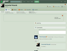 Tablet Screenshot of immortal-wounds.deviantart.com