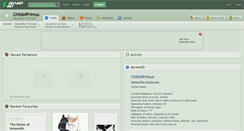Desktop Screenshot of childofprimus.deviantart.com