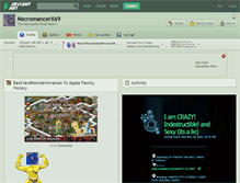 Tablet Screenshot of necromancerx69.deviantart.com