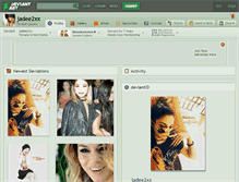Tablet Screenshot of jadee2xx.deviantart.com