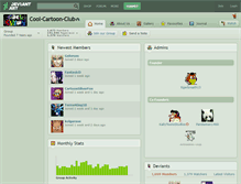 Tablet Screenshot of cool-cartoon-club.deviantart.com