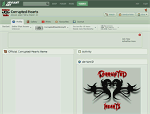 Tablet Screenshot of corrupted-hearts.deviantart.com