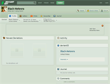 Tablet Screenshot of black-meteora.deviantart.com