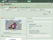 Tablet Screenshot of nikita-sabrina.deviantart.com