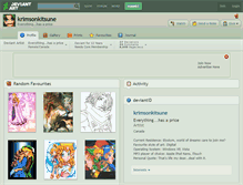 Tablet Screenshot of krimsonkitsune.deviantart.com