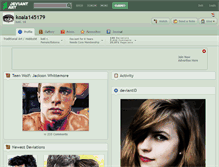 Tablet Screenshot of koala145179.deviantart.com