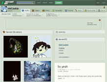 Tablet Screenshot of inkcookie.deviantart.com