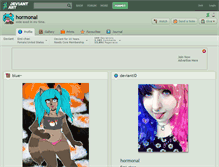 Tablet Screenshot of hormonal.deviantart.com