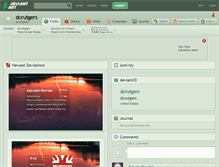 Tablet Screenshot of dcrutgers.deviantart.com