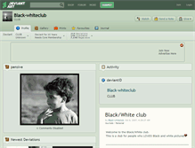 Tablet Screenshot of black-whiteclub.deviantart.com