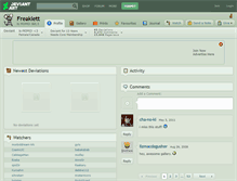 Tablet Screenshot of freaklett.deviantart.com