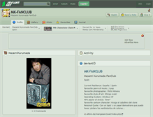 Tablet Screenshot of mk-fanclub.deviantart.com