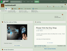 Tablet Screenshot of mad4medusa89.deviantart.com