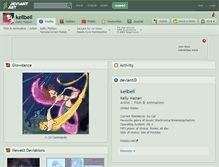 Tablet Screenshot of kellbell.deviantart.com