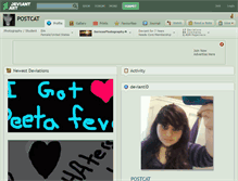Tablet Screenshot of postcat.deviantart.com