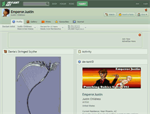 Tablet Screenshot of emperorjustin.deviantart.com