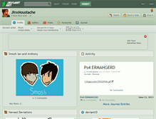 Tablet Screenshot of jinxmoustache.deviantart.com